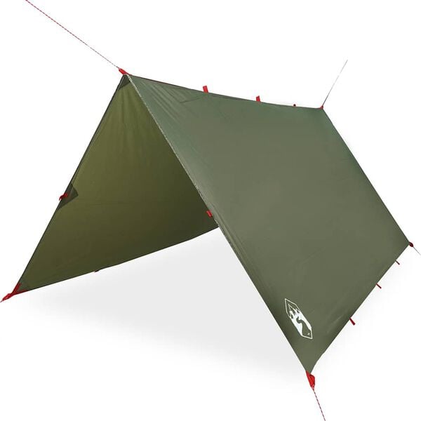 vidaXL Bâche de camping vert olive 306x306 cm imperméable