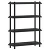 vidaXL Unit&eacute; de rangement 4 niveaux 100 x 40 x 136,5 cm PP Anthracite