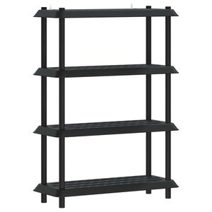 vidaXL Unit&eacute; de rangement 4 niveaux 100 x 40 x 136,5 cm PP Anthracite