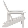 vidaXL Chaise Adirondack Blanc 74 x 82 x 92cm HDPE