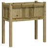 vidaXL Jardini&egrave;re avec pieds 70x31x70 cm bois de pin impr&eacute;gn&eacute;