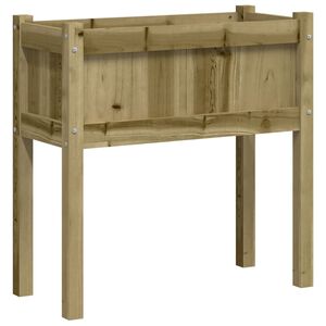 vidaXL Jardini&egrave;re avec pieds 70x31x70 cm bois de pin impr&eacute;gn&eacute;