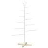 vidaXL Arbre de No&euml;l en m&eacute;tal KUOPIO 125 cm Acier Blanc