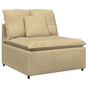 vidaXL Module central de canap&eacute; modulable avec coussins gris-vert 100 cm