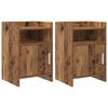 vidaXL Tables de chevet 2 pcs Bois ancien 40 x 36 x 60 cm