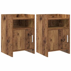 vidaXL Tables de chevet 2 pcs Bois ancien 40 x 36 x 60 cm