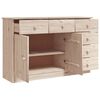 vidaXL Buffet ALTA 112x35x73 cm bois massif de pin