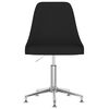 vidaXL Chaise pivotante de bureau Noir Tissu