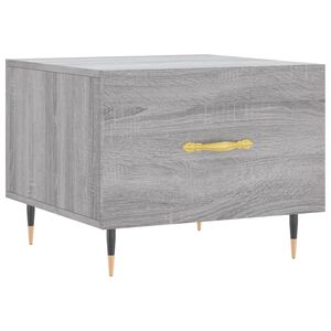 vidaXL Table basse Sonoma gris 50x50x40 cm Bois d'ing&eacute;nierie