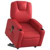 vidaXL Fauteuil inclinable de massage Rouge Similicuir
