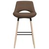 vidaXL Tabourets de bar lot de 2 taupe tissu