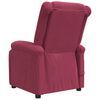 vidaXL Fauteuil &eacute;lectrique de massage Bordeaux Velours