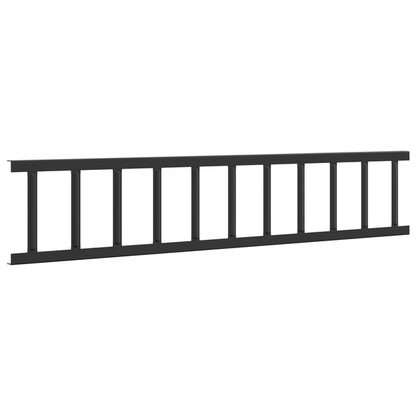 vidaXL Protection de neige pour toit Noir 100 x 2,5 x 20 cm Acier