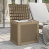 vidaXL Bo&icirc;te de stockage de jardin marron clair 55,5x43x53 cm PP