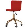 vidaXL Chaises &agrave; manger pivotantes lot de 4 rouge bordeaux velours