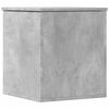 vidaXL Bo&icirc;te de rangement gris b&eacute;ton 40x42x46 cm bois d'ing&eacute;nierie