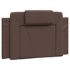 vidaXL Coussin de t&ecirc;te de lit Viana marron 80 cm similicuir