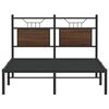vidaXL Cadre de lit sans matelas ch&ecirc;ne marron 120x190 cm