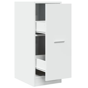 vidaXL Armoire d'apothicaire blanche 30 x 41 x 77,5 cm Bois d'ing&eacute;nierie
