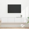 vidaXL Meuble TV mural 2 pcs Blanc Brillant 78,5 x 31 x 29,5 cm