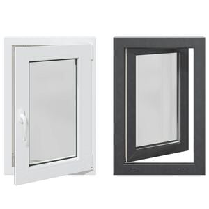 vidaXL Couleur int&eacute;rieure de la fen&ecirc;tre de sous-sol blanche RISOR