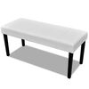 Banc en simili cuir de haute qualit&eacute; Blanc