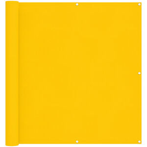 vidaXL &Eacute;cran de balcon Jaune 110 x 1000 cm Tissu Oxford