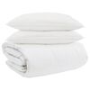 vidaXL Ensemble de Duvet avec oreiller 3 pi&egrave;ces Blanc Plume de canard