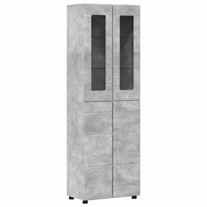vidaXL Haut Armoire FLORIN 60 x 35 x 182 cm Gris b&eacute;ton