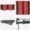 vidaXL Auvent R&eacute;tractable orange et marron 600 &times;300 cm tissu