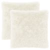 vidaXL Coussin 2 pc HEERLEN Blanc 70 x 70 cm Fleece PV
