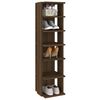 vidaXL &Eacute;tag&egrave;re &agrave; chaussures Ch&ecirc;ne marron 27,5x27x102cm Bois ing&eacute;nierie