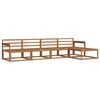 vidaXL Ensemble de canap&eacute;s d'ext&eacute;rieur 5 pc Naturel