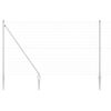 vidaXL Cl&ocirc;ture avec poteau Argent&eacute; 1,6 x 10 m Acier