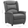 vidaXL Fauteuil inclinable Gris clair Tissu