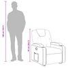 vidaXL Fauteuil inclinable Crème Similicuir