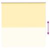 vidaXL Store enrouleur occultant jaune largeur du tissu 126,6 cm