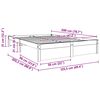 vidaXL Cadre de lit Cire marron 120 x 200 cm Bois de Pin Massif
