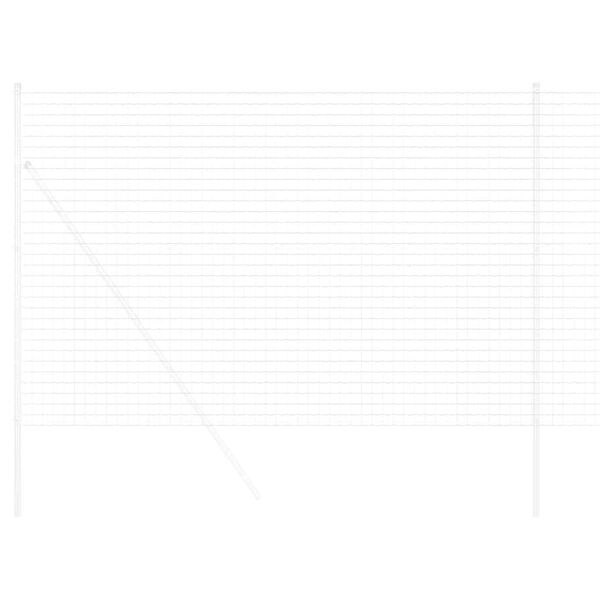 vidaXL Cl&ocirc;ture Euro 1,6 x 10 m Fer rev&ecirc;tu de PVC