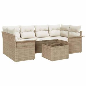 vidaXL Ensemble de canap&eacute; de jardin 7 pc 6-Nombre de places