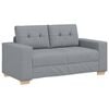 vidaXL Canap&eacute; causeuse gris clair 160x77x82 cm tissu