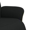 vidaXL Fauteuil inclinable avec repose-pieds noir tissu