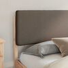 vidaXL Cadre de lit avec t&ecirc;te de lit rembourr&eacute;e Taupe 180 x 200 cm