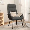 vidaXL Chaise de relaxation Gris fonc&eacute; Tissu