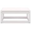 vidaXL Salon de jardin 4 pcs Blanc Bois de pin massif