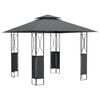 vidaXL Belv&eacute;d&egrave;re avec toit anthracite 300x300x270 cm acier