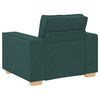 vidaXL Canap&eacute; Fauteuil Vert Fonc&eacute; 100x78x84 cm Tissu