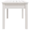 vidaXL Banc de jardin blanc 109x44x45 cm bois massif de pin