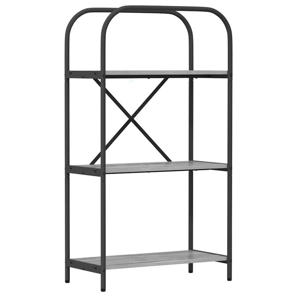 vidaXL &Eacute;tag&egrave;re Gris Sonoma 60 x 30 x 109 cm Bois d'ing&eacute;nierie