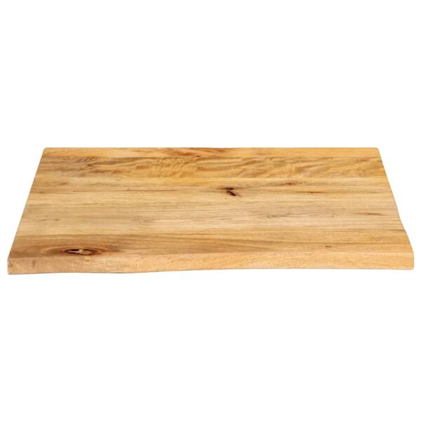vidaXL Dessus de table &agrave; bord vivant 80x80x3,8 cm bois massif manguier